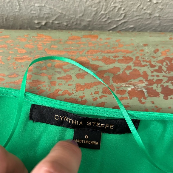Cynthia Steffe Blouse/ top Green Size S - Picture 7 of 7